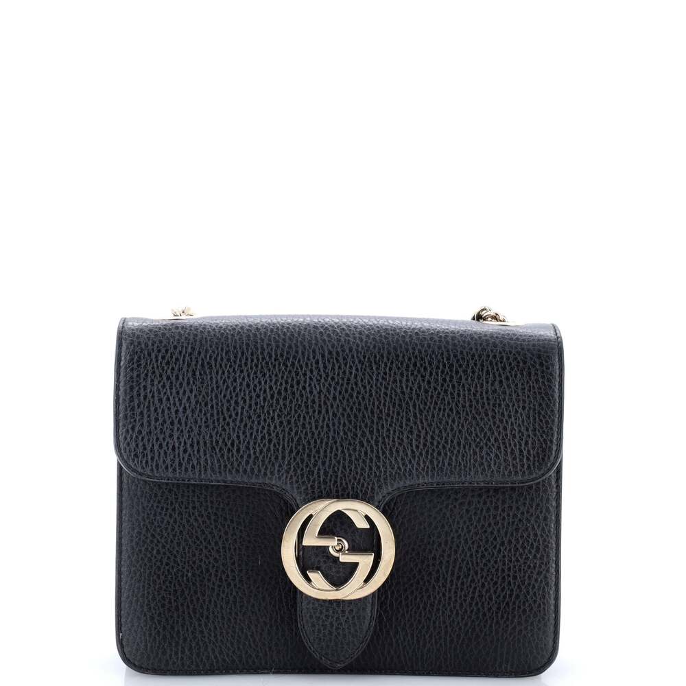 Gucci Interlocking Shoulder Bag Leather #324800G10B - Picture 1 of 6